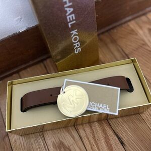 Michael Kors Brown Leather Belt